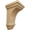 Ekena Millwork 3 1/2"W x 3 3/4"D x 6"H Mini Jefferson Wood Corbel, Cherry CORW03X03X06JECH - alternate 1